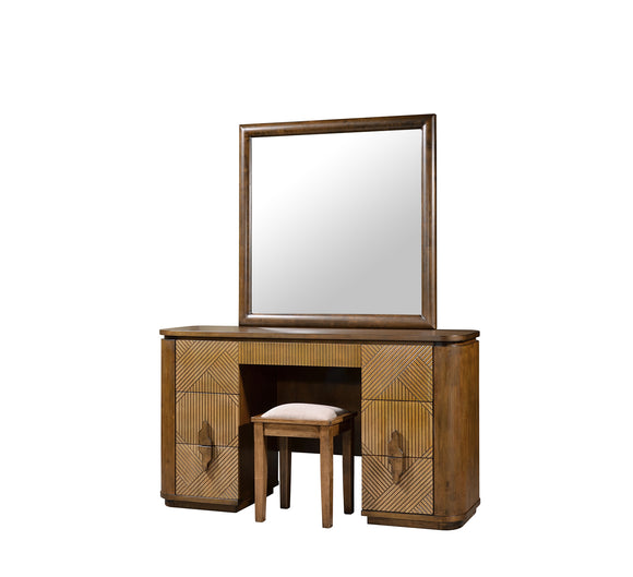 Stylish Vanity Dressing Table Set with Framed Mirrors by Bedelia.