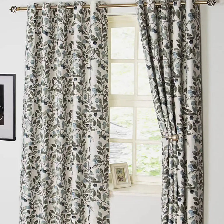 Berries Seafoam Curtains