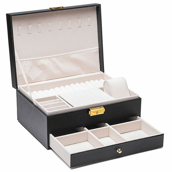 Elegant Newgrange Black Jewellery Box for Organizing Treasures
