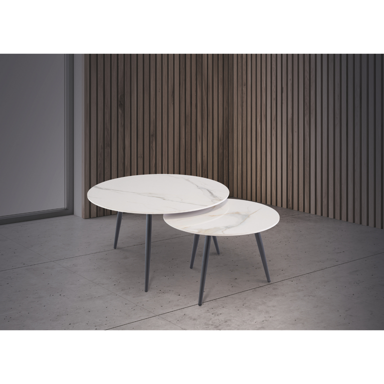 Blake Nest of Coffee Tables White