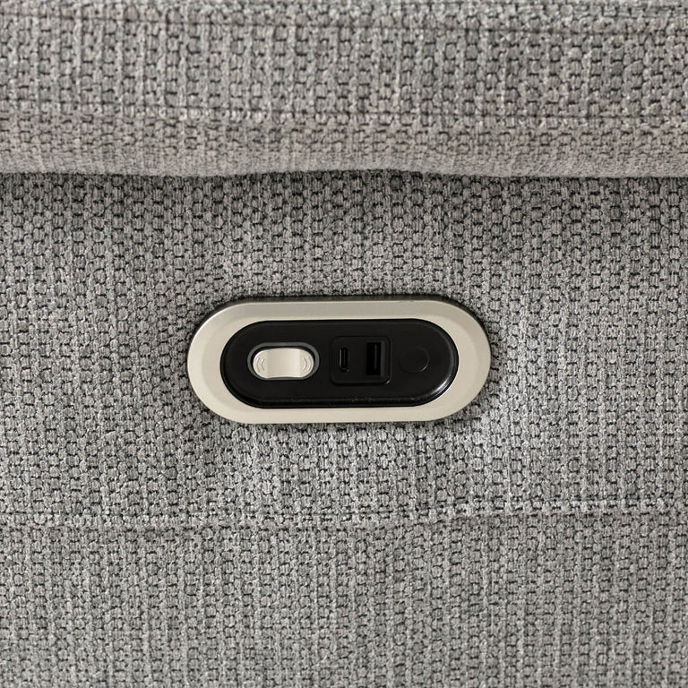 Bowie 3 Seater Recliner Sofa Grey