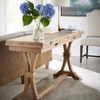 Straw Wash Finish Extendable Dining Table