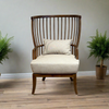 Mahogany accent chair for timeless charm