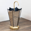 Bruna Umbrella Stand Black/gold life style picture