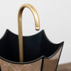 Bruna Umbrella Stand Black/gold picture of the handle