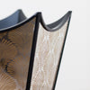Bruna Umbrella Stand Black/gold close view picture of the design
