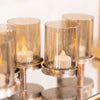 Gold and Glass Bubble Candle Holder 5 Glass Gold for Home Decor
