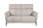 Modern Cream Leather 2 Seater Sofa - Buy Now!