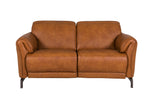 Modern Tan Leather 2 Seater Sofa - Buy Now!