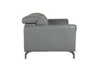 Timeless Grey Leather 3 Seater Sofa - Buy Now!