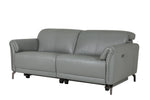 Modern Grey Leather 3 Seater Sofa Recliner - Buy Now!