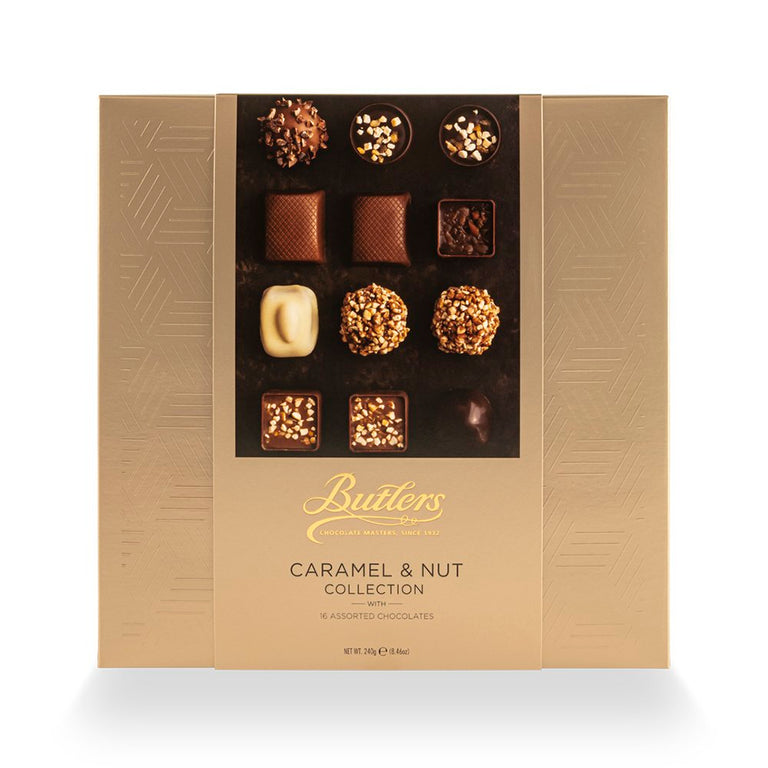 Caramel & Nut Café Chocolate Collection Gift Box – Premium Chocolate Collection Gifts for Gourmet Gifting