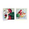 Santa-themed Christmas cards in Cards XMAS SQ Trad Santa 10 Pack