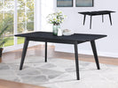 Carrington Black extendable dining room table set