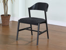 Sleek extendable table and chairs Carrington Black collection