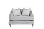 Modern Love Seat in Silver - Ultimate Snuggle Comfort