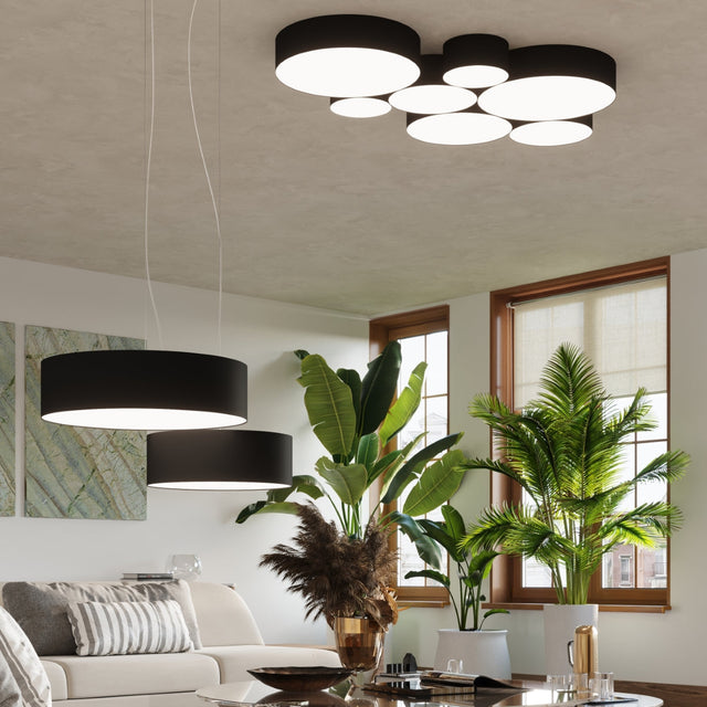 Sollux Lighting Ceiling Lamp ARENA Black