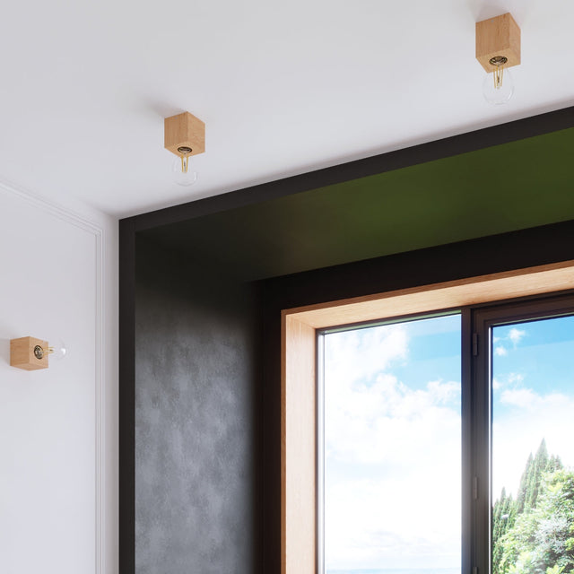 Sollux Lighting Ceiling Lamp ARIZ Natural Wood