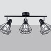 Ceiling lamp ARTEMIS 3 black modern flush semi flush ceiling lights in black