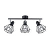 Ceiling lamp ARTEMIS 3 black lighting semi flush ceiling light in black design