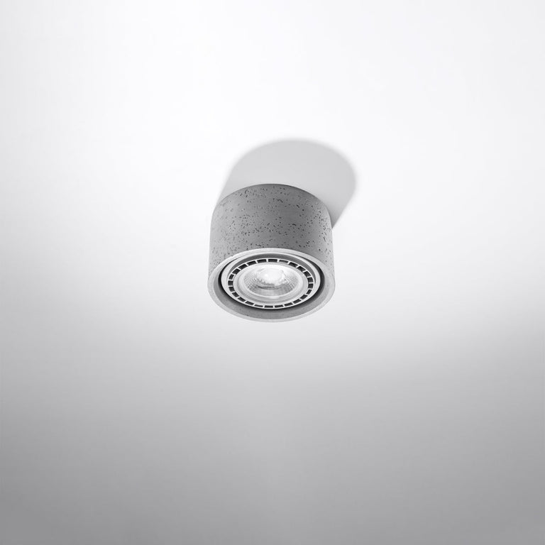 Sollux Lighting Ceiling Lamp BASIC 1 Concrete