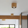 Sollux Lighting Ceiling lamp BASIC 2 natural wood with LED lights