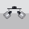 Contemporary Sollux Lighting Ceiling Lamp BELUCI 2 Black enhancing home decor
