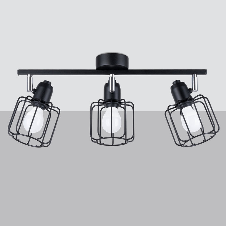 Sollux Lighting Ceiling Lamp BELUCI 3 Black