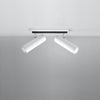 Ceiling lamp DIREZIONE 2 white LED lighting for home and office with a semi flush design