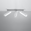 Semi flush mount lighting for modern spaces Ceiling lamp DIREZIONE 3 white