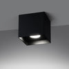 Contemporary HATI Ceiling Lamp in Black Finish
