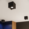 Elegant HATI Black Flush Mount Ceiling Light Design
