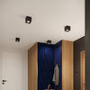Eye-Catching Sollux Lighting HATI Black Flush Ceiling Light
