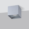 Eye-Catching Sollux Lighting HATI Grey Flush Ceiling Light
