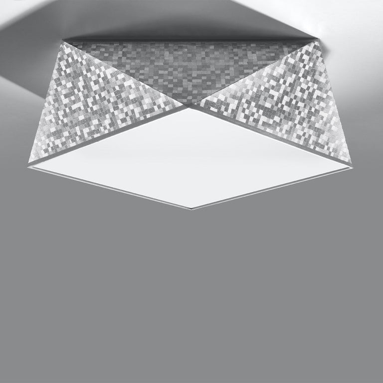 Sollux Lighting Ceiling Lamp HEXA 35 Silver