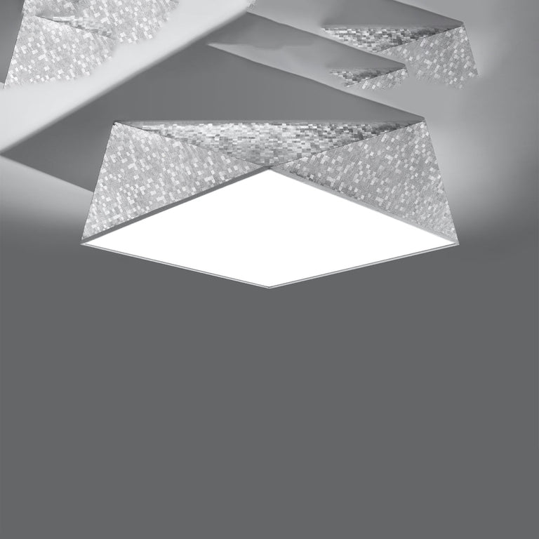 Sollux Lighting Ceiling Lamp HEXA 45 Silver