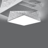 Sollux Lighting Ceiling Lamp HEXA 45 Silver stylish home accessories