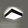 "Contemporary flush ceiling lamp Sollux Lighting HORUS 35 Black"