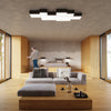 "Versatile flush ceiling lamp Sollux Lighting HORUS 35 Black"