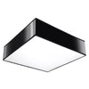 "Sollux Lighting Ceiling Lamp HORUS 35 Black flush mount ceiling light"