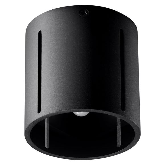 Modern flush mount light Sollux Lighting Ceiling lamp INEZ black