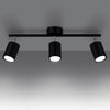 LED lighting semi flush ceiling light Sollux Lighting Ceiling lamp LEMMI 3 black