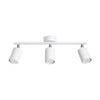 White adjustable LED semi flush mount lighting Sollux Lighting Ceiling lamp LEMMI 3 white