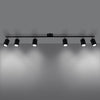 Stylish black ceiling lights with Sollux Lighting Ceiling Lamp LEMMI 6L.
