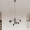 Modern lighting design with Sollux Lighting Ceiling Lamp LEMMI 6L Black.
