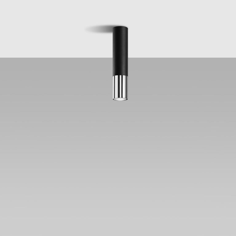 Sollux Lighting Ceiling Lamp LOOPEZ Black/Chrome