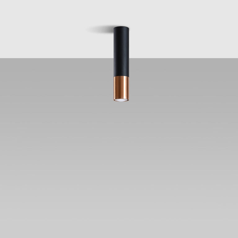Sollux Lighting Ceiling Lamp LOOPEZ Black/Copper