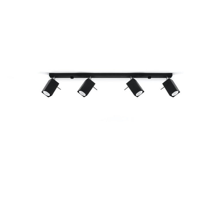 Sollux Lighting Ceiling Lamp MERIDA 4L Black