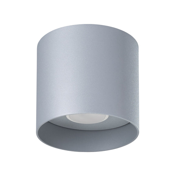 Modern Flush Mount Ceiling Light: Sollux Lighting MIKA Grey
