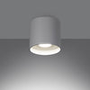 MIKA White Flush Ceiling Light for Contemporary Interiors
